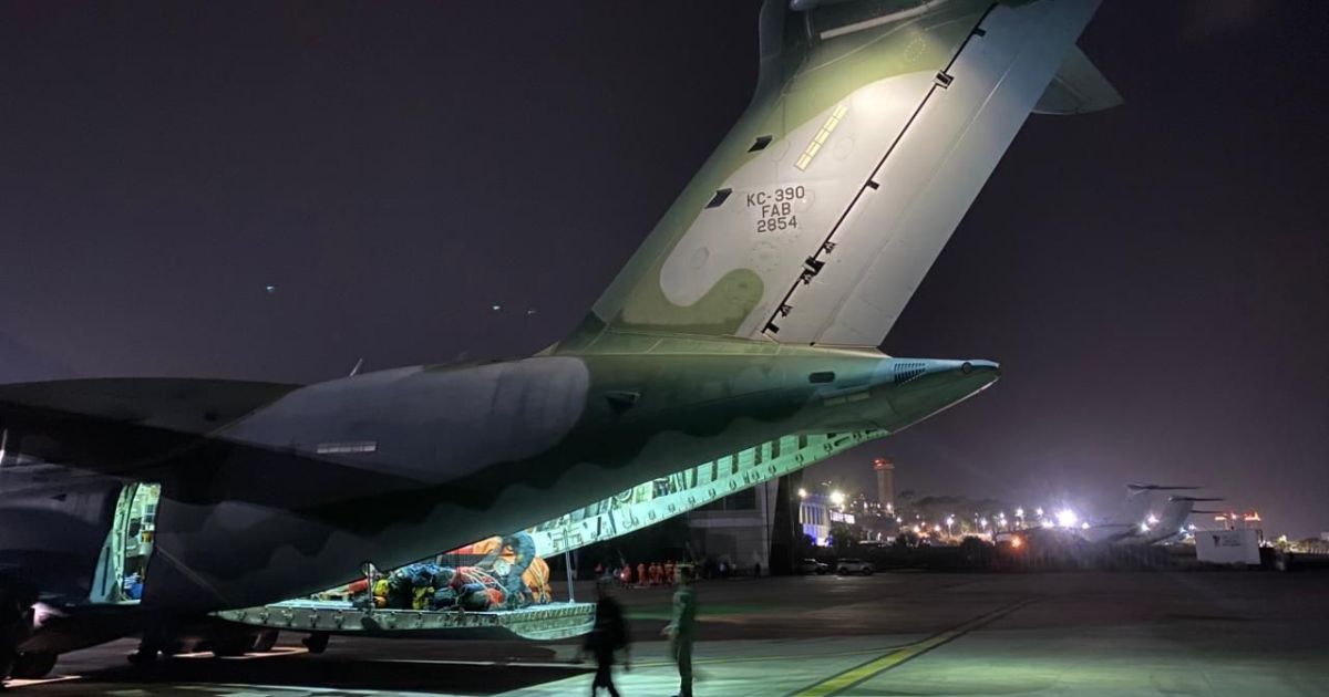 Força Aérea Brasileira envia primeira aeronave com ajuda humanitária para a Venezuela