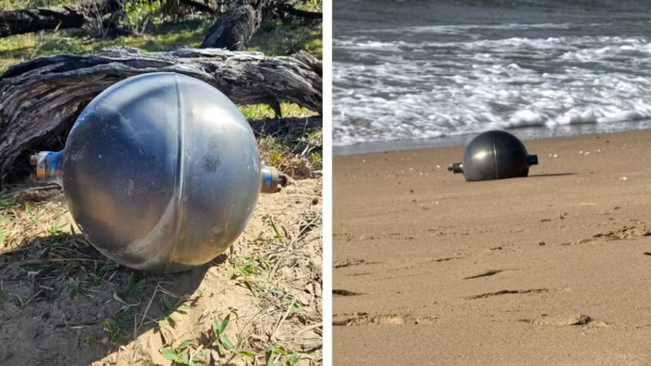 Esferas metálicas misteriosas caem do céu e levam à interdição de praia na Austrália