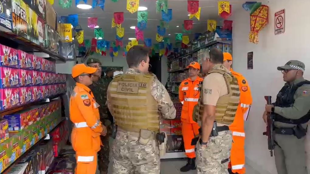 Corpo de Bombeiros do RN intensifica fiscalização de fogos na Operação São João Seguro