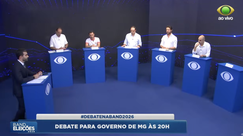 Adversários confrontam Mateus Simões sobre gestão fiscal e segurança em debate