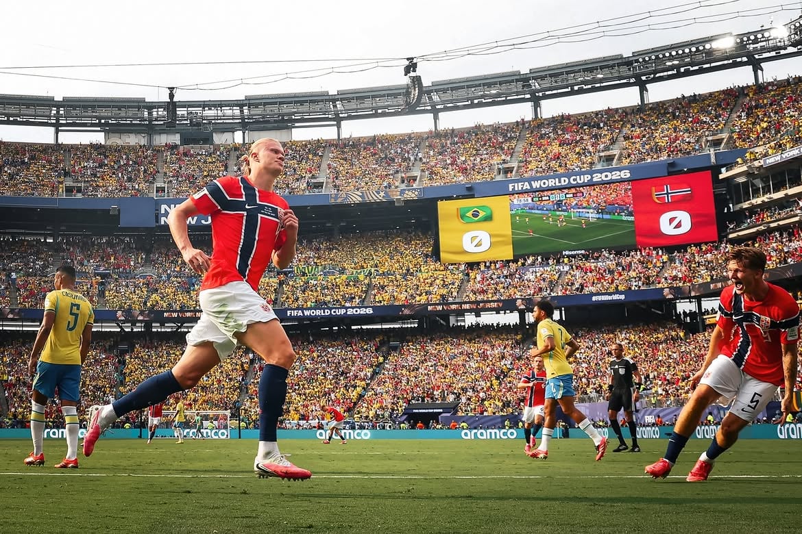 Haaland exalta Brasil e admira Ronaldo Fenômeno antes de confronto decisivo