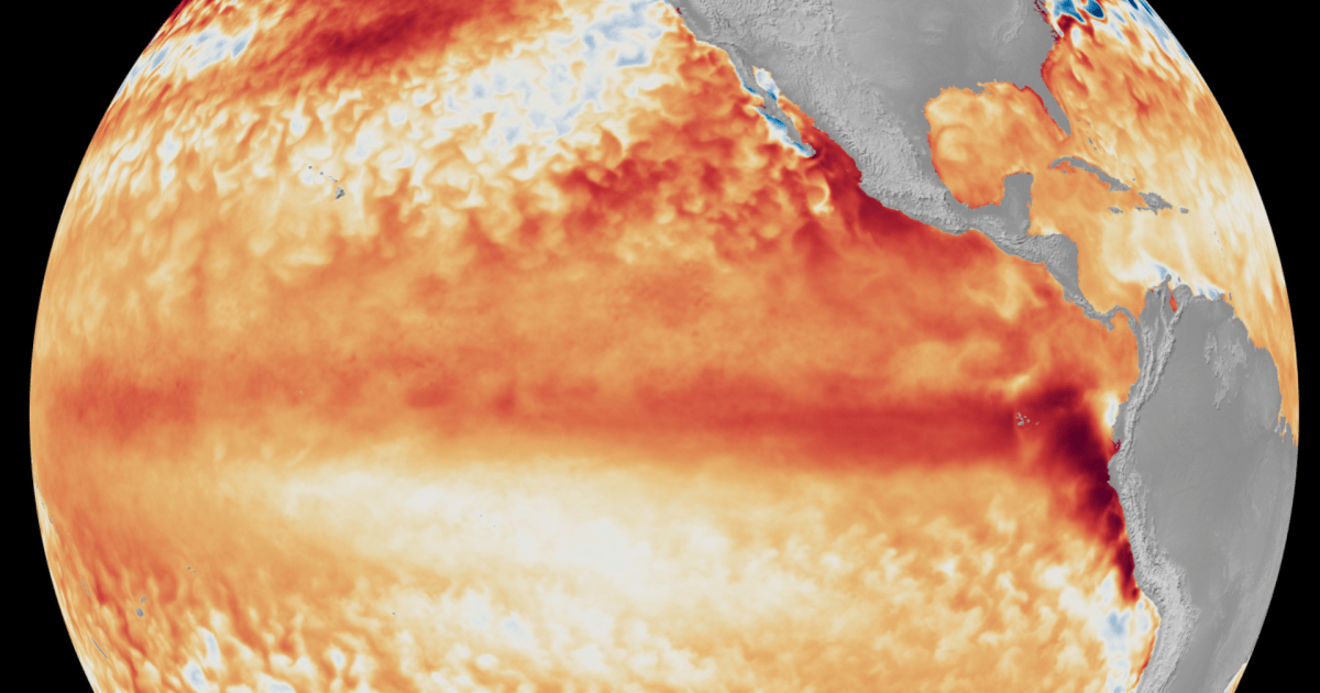 NOAA eleva para 81% a probabilidade de um El Niño muito forte em 2026