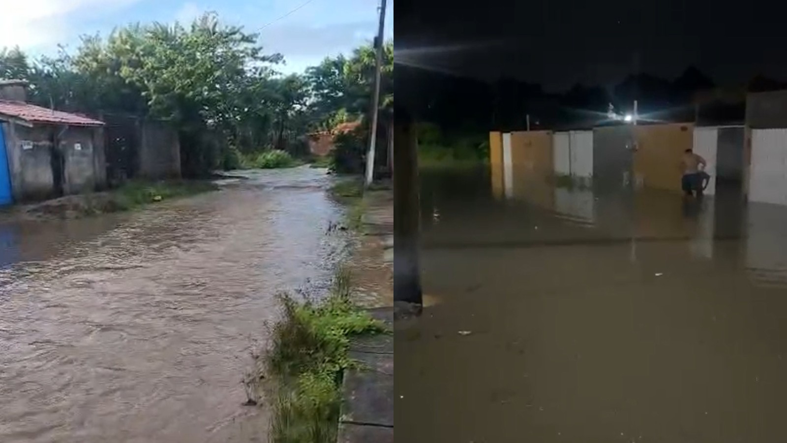 Pacatuba em alerta após temporal na madrugada desta segunda