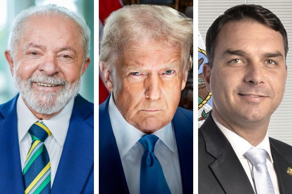 Lula e Flávio Bolsonaro se envolvem em debate sobre tarifas americanas, impactando o PIB nacional