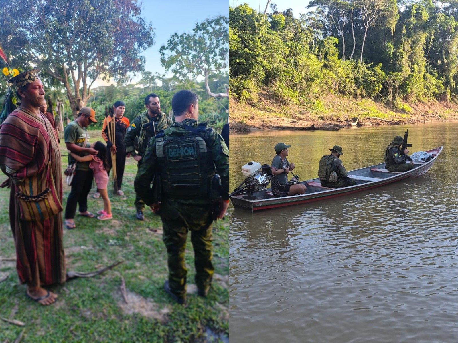 Operação conjunta reforça segurança na Aldeia Apiwtxa após denúncias de invasão armada no Acre