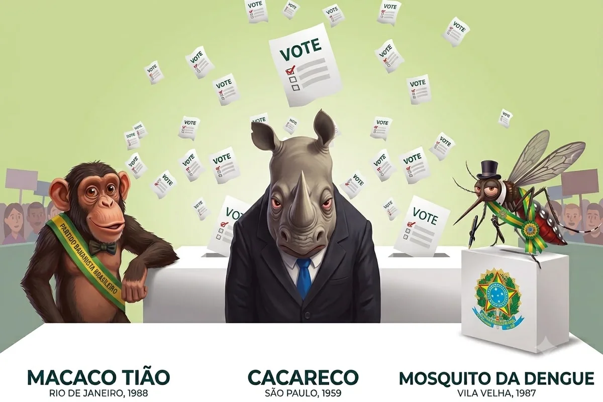 Eleições: quando brasileiros elegeram animais como forma de protesto político