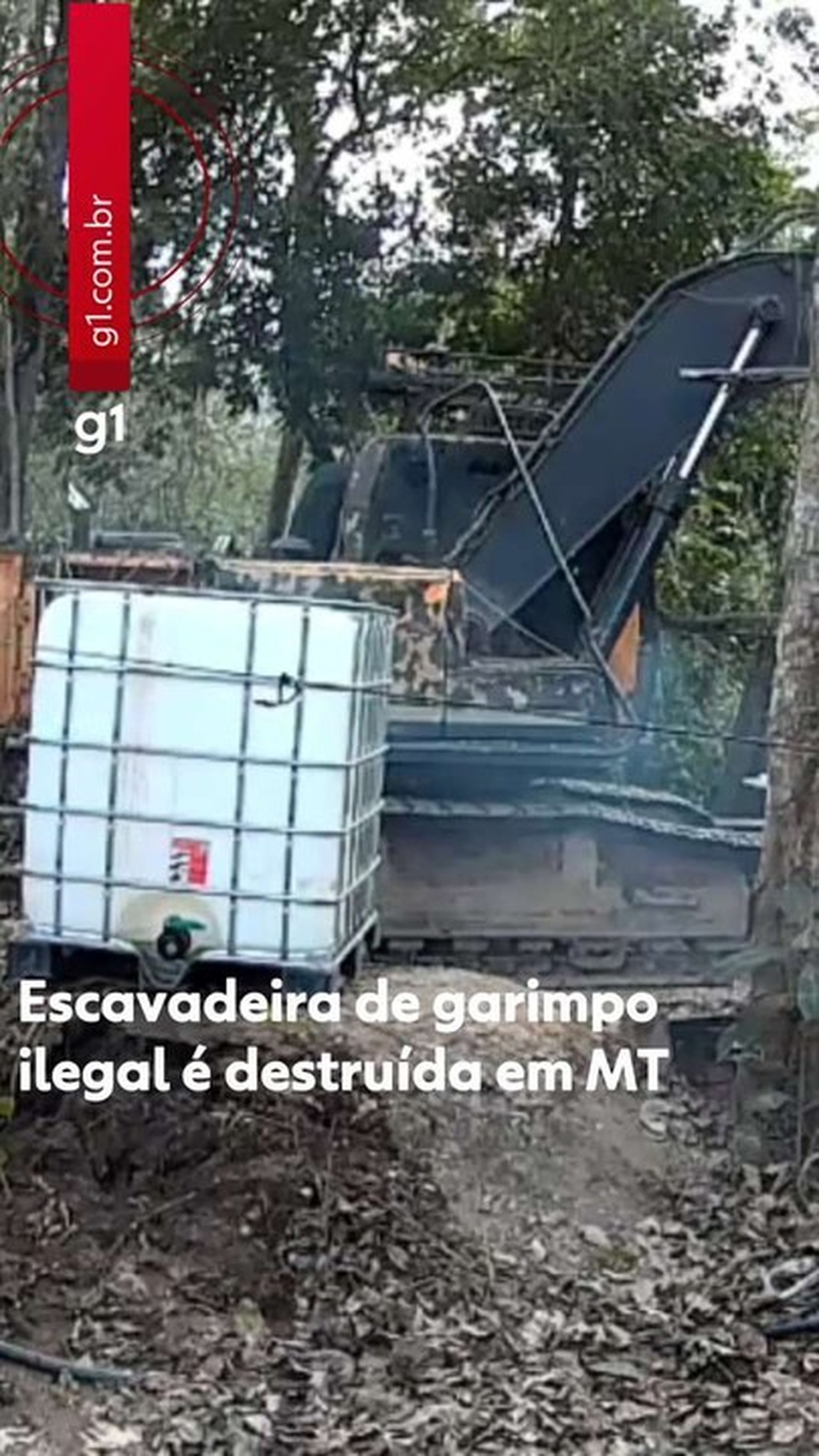 Forças de segurança destroem maquinário de garimpo ilegal na Terra Indígena Sararé