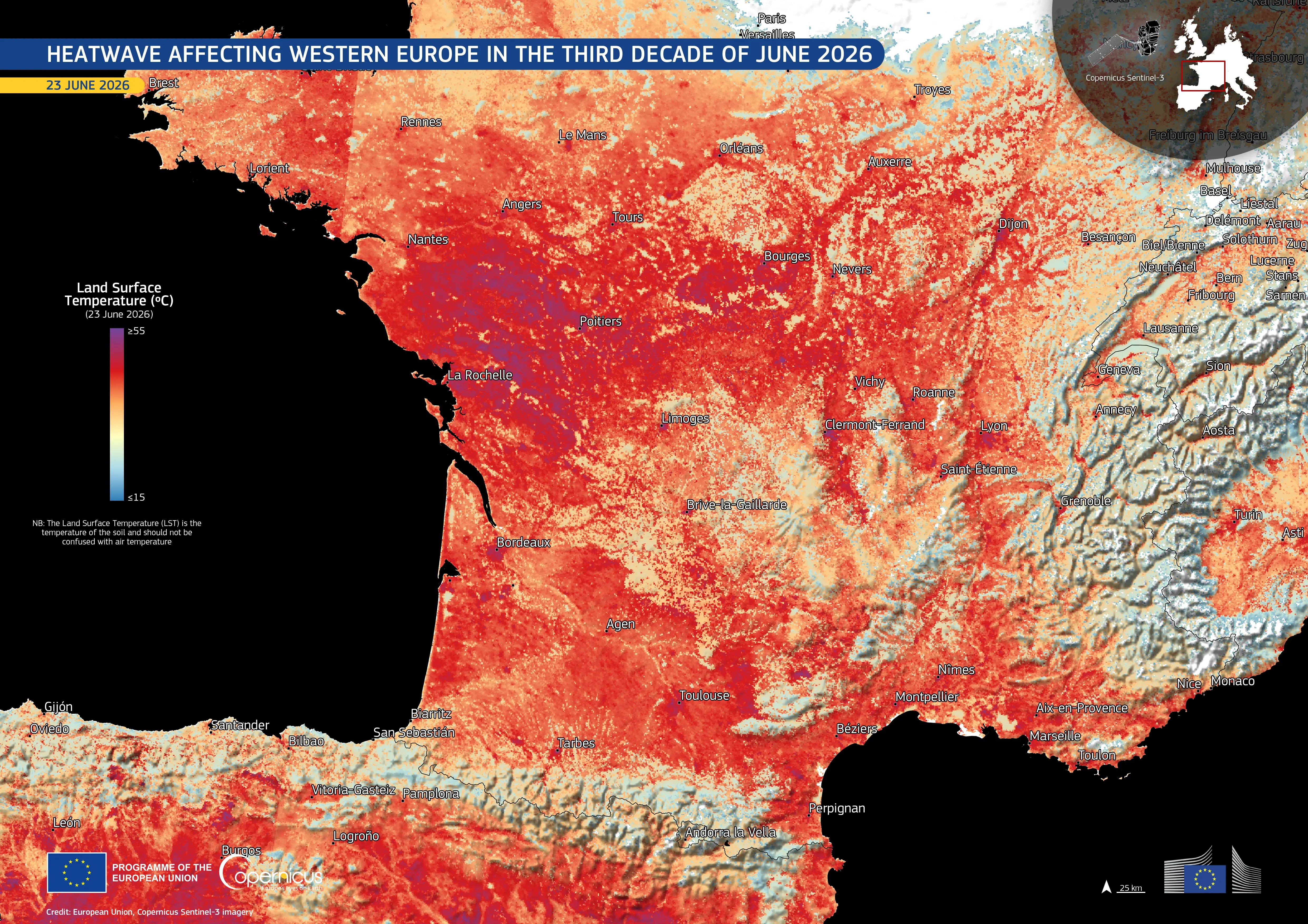 Onda de calor na Espanha causou mais de mil mortes em junho