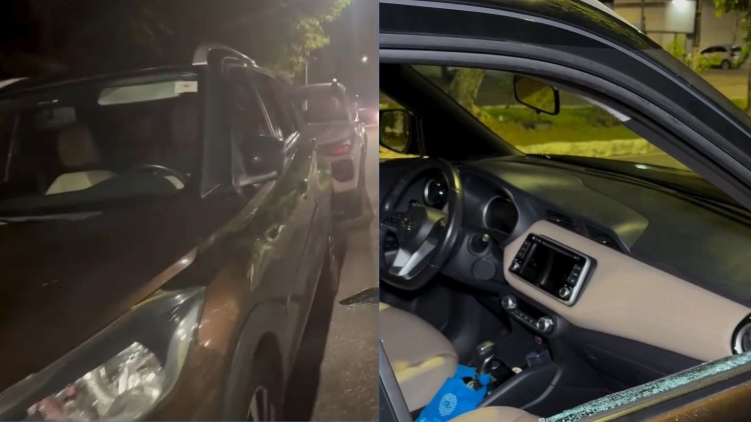Família tem carro arrombado na Avenida das Alagoas e perde itens essenciais