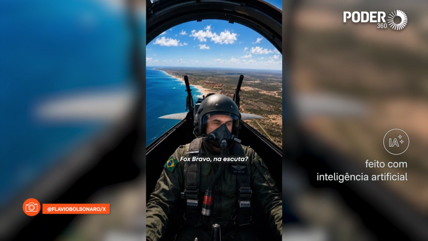 Flávio Bolsonaro usa vídeo de IA para acusar filho de Lula de desvios no INSS
