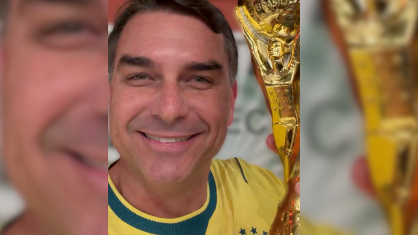 Flávio Bolsonaro defende Neymar e acusa Lula de "torrar" dinheiro público