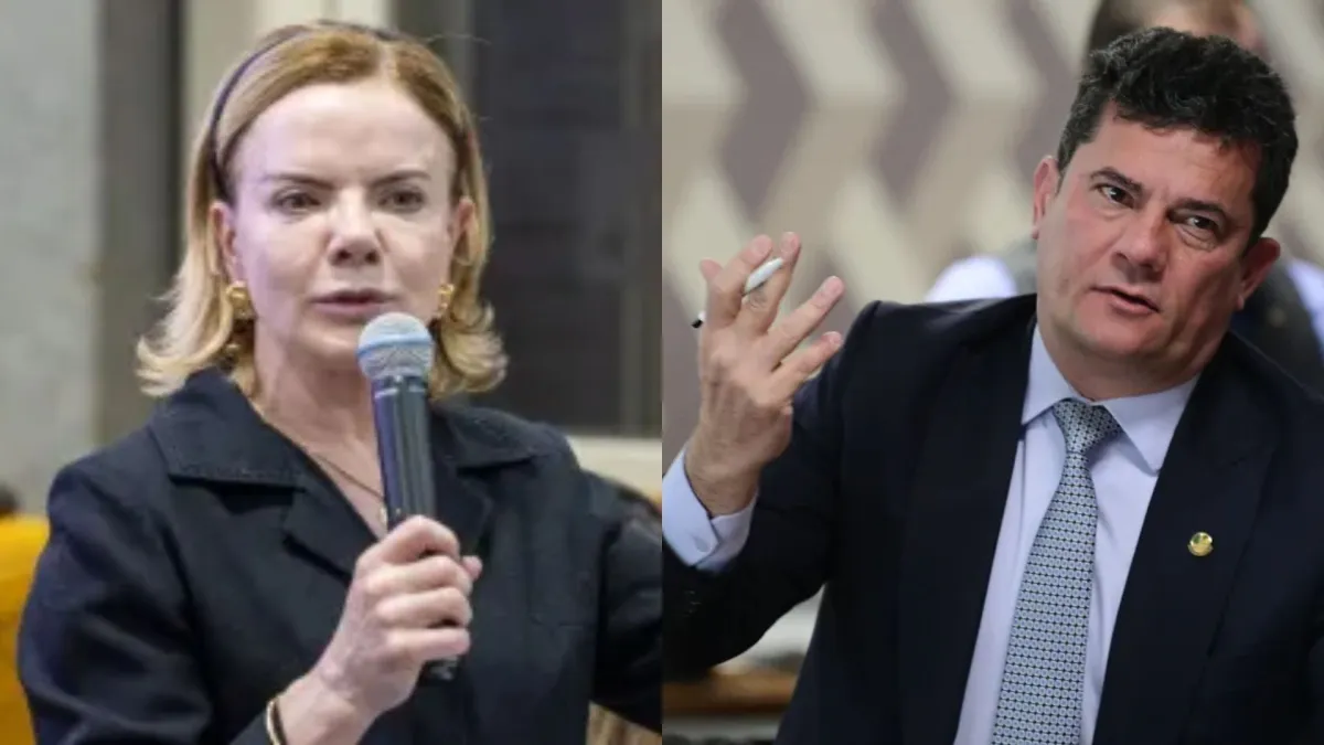 Gleisi Hoffmann ataca Sergio Moro, chamando-o de "biruta de aeroporto" e "juiz ladrão"; senador rebate