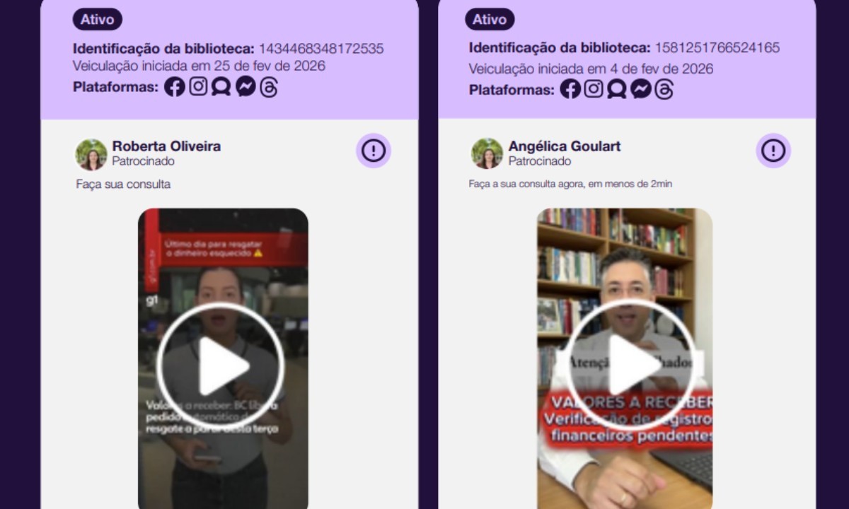 Golpistas utilizam programas sociais como iscas em anúncios falsos na Meta