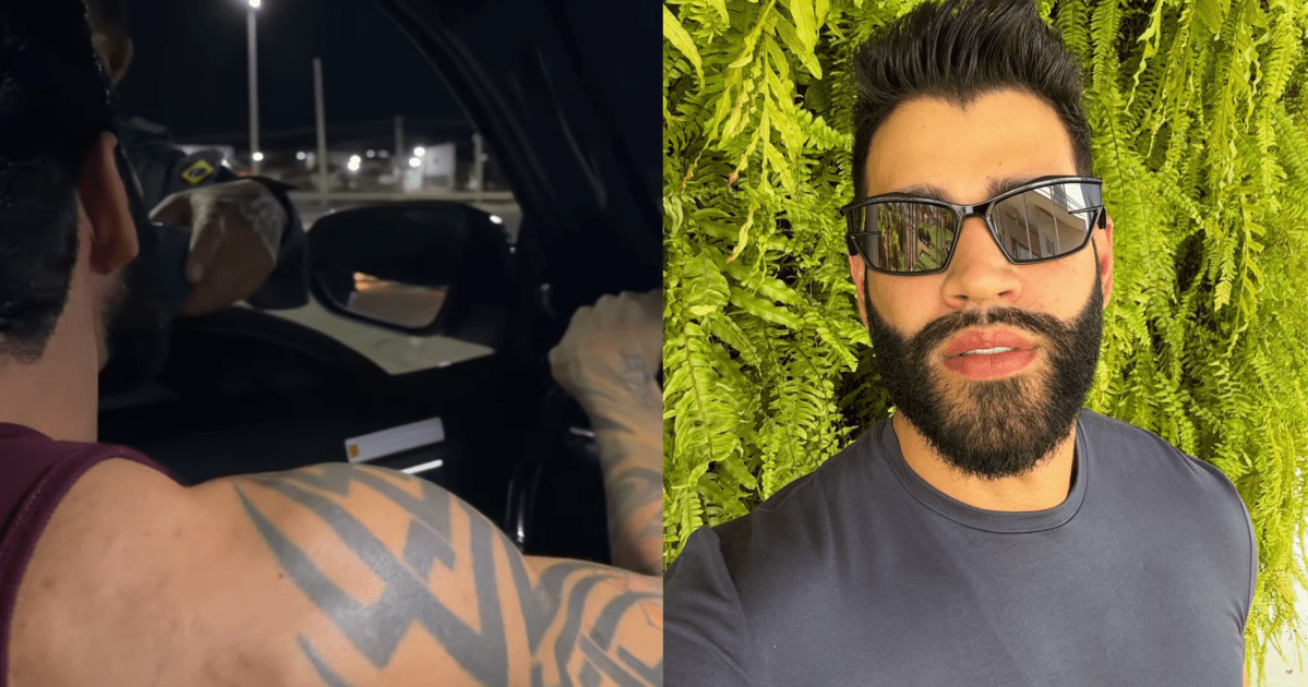 Gusttavo Lima passa por blitz da PRF e abordagem viraliza nas redes