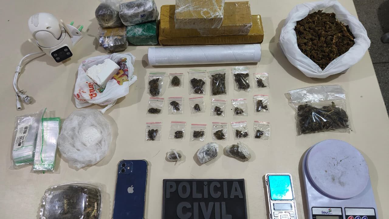 Homem é preso com mais de 3kg de maconha e cocaína em Caicó