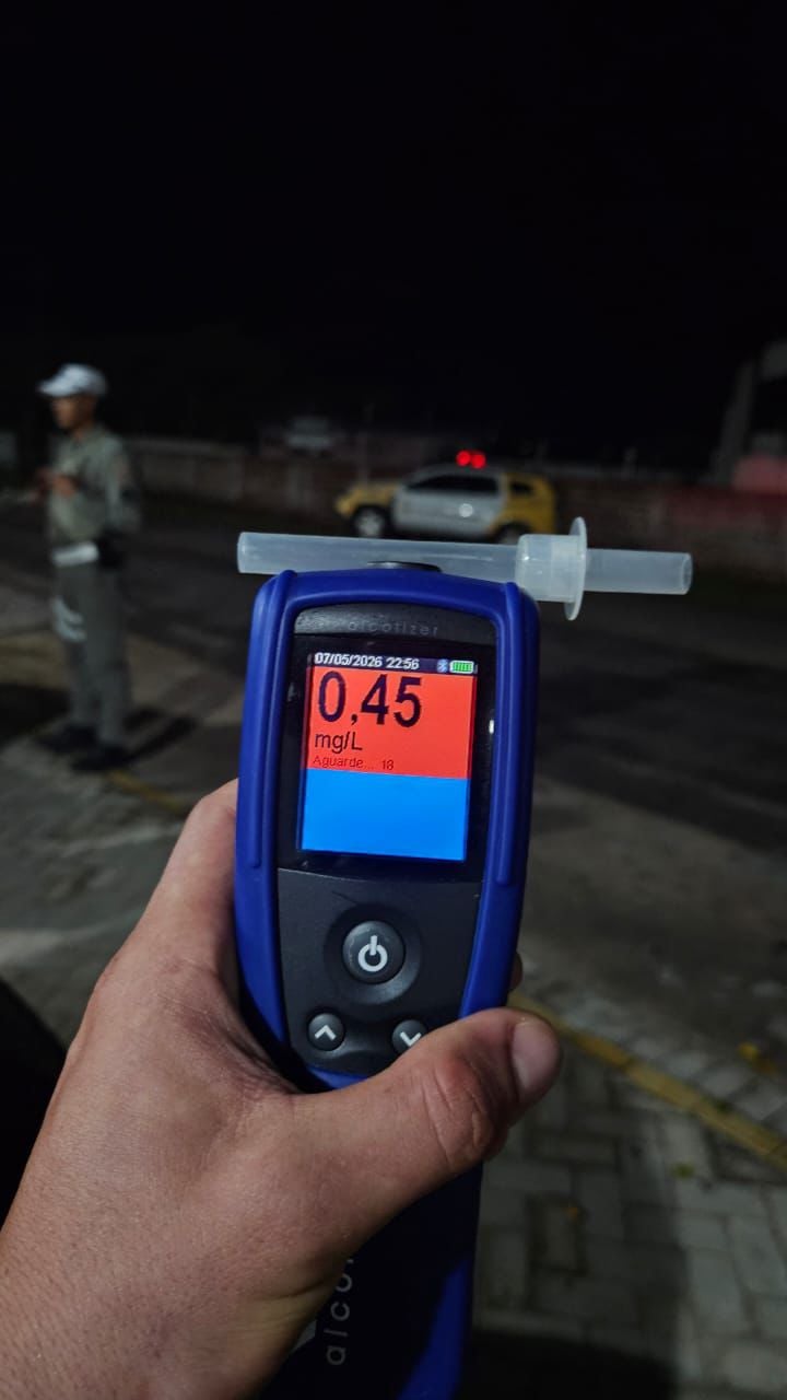 CPRE prende motorista embriagado e sem CNH durante Operação Zero Álcool na Grande Natal