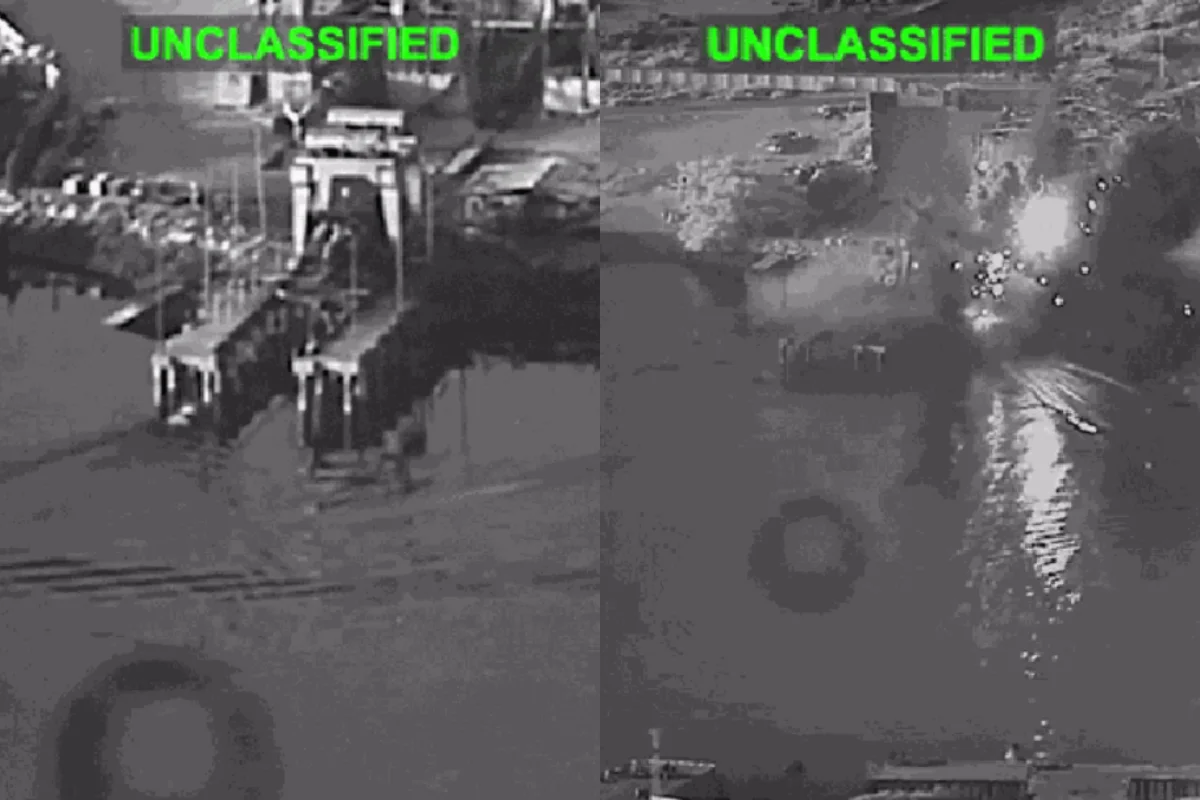 Forças Armadas dos Estados Unidos bombardeiam base naval no Irã