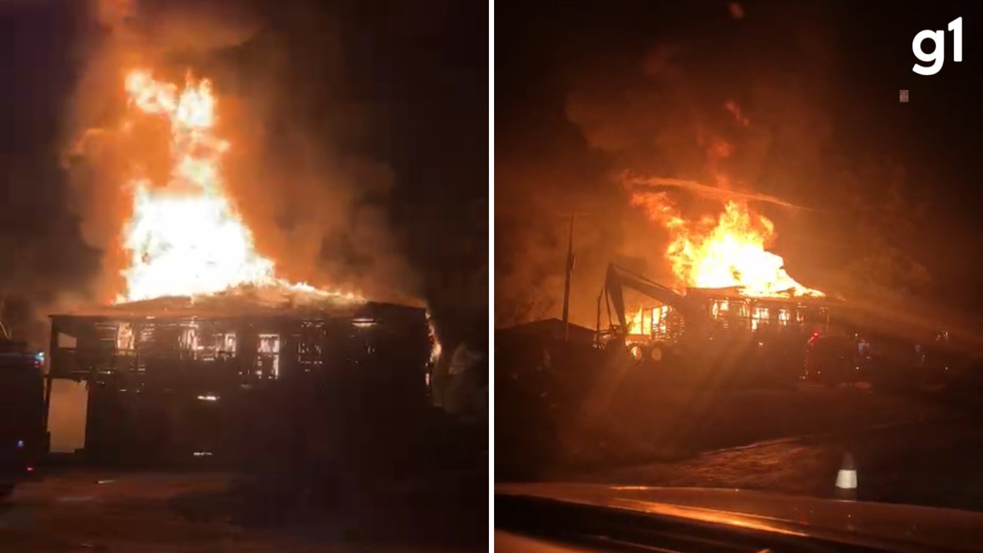 Incêndio destrói restaurante e floricultura às margens da RSC-287