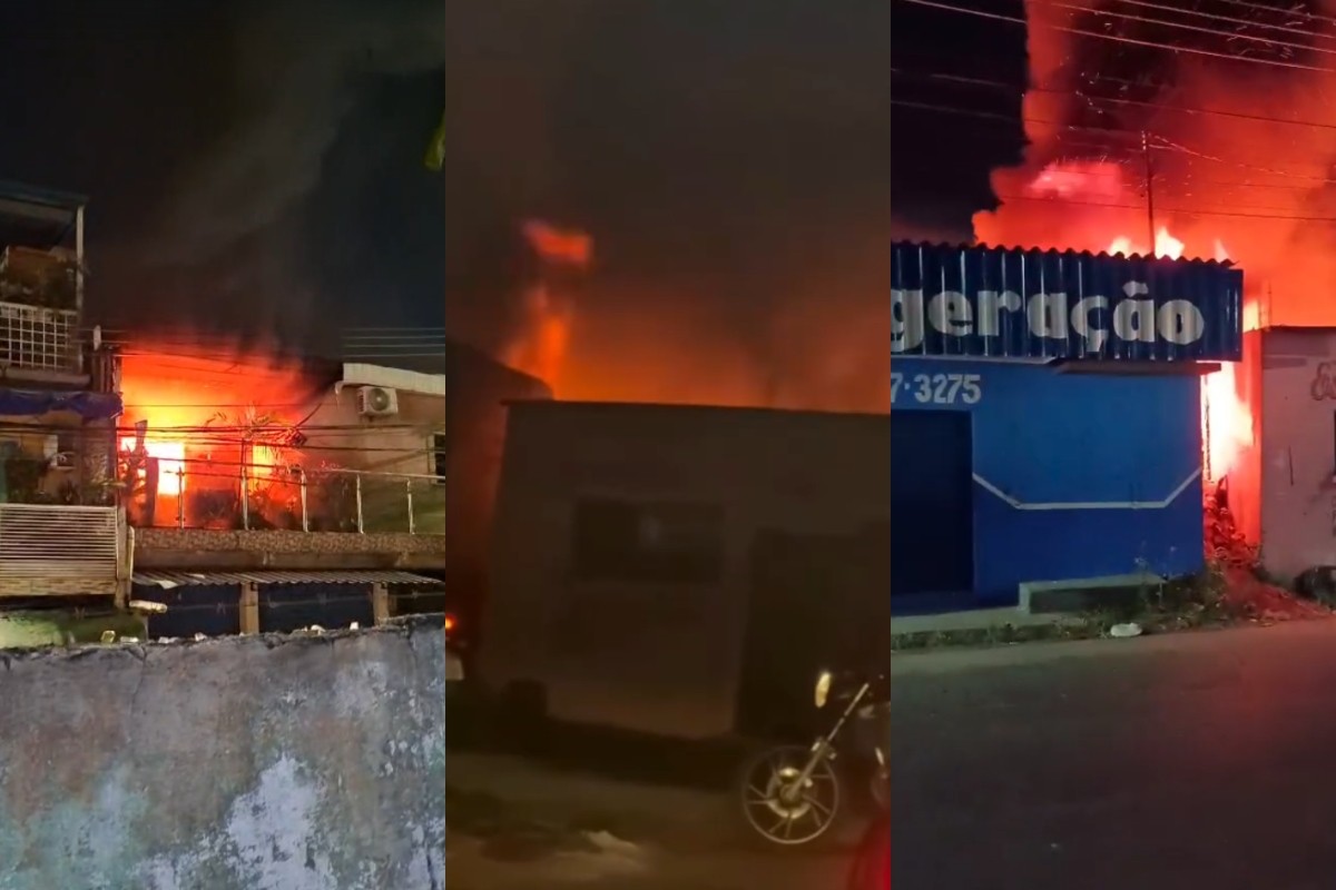 Ocorrências de fogo mobilizam moradores e equipes em diferentes pontos de Manaus