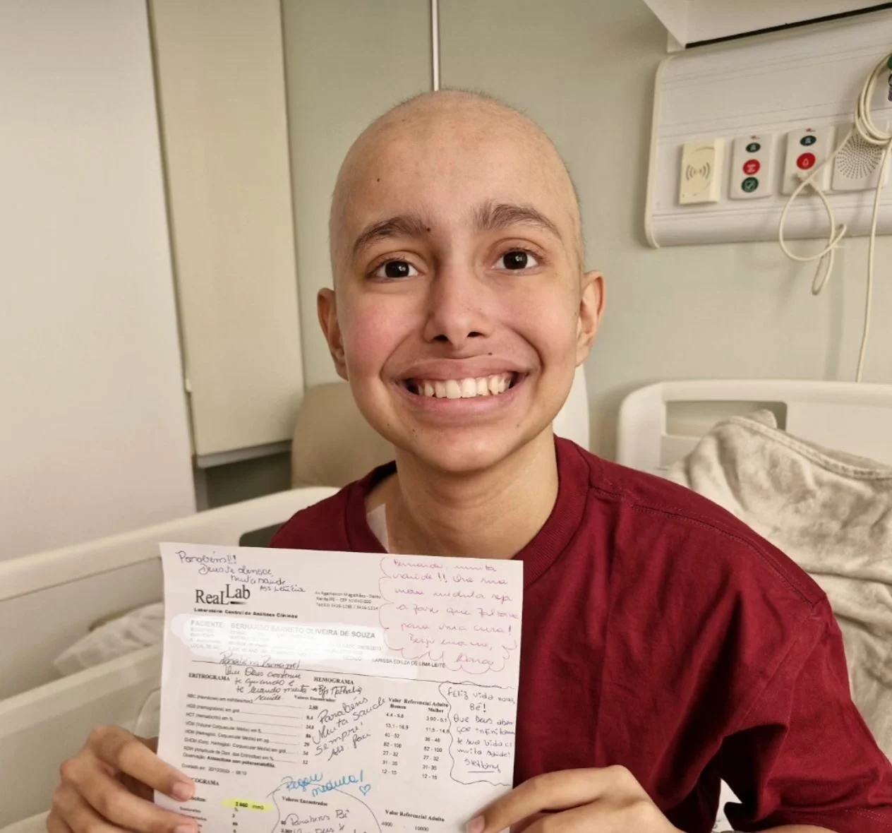 Bernardo Barreto Oliveira de Souza, jovem que inspirou campanha de doação de medula óssea, morre aos 15 anos em Natal
