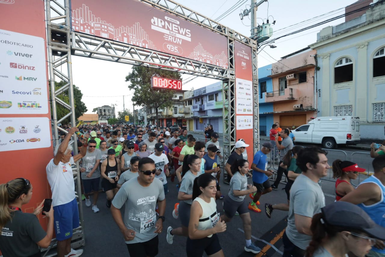 JP News Natal Run celebra história e esporte com 1,5 mil corredores em Natal