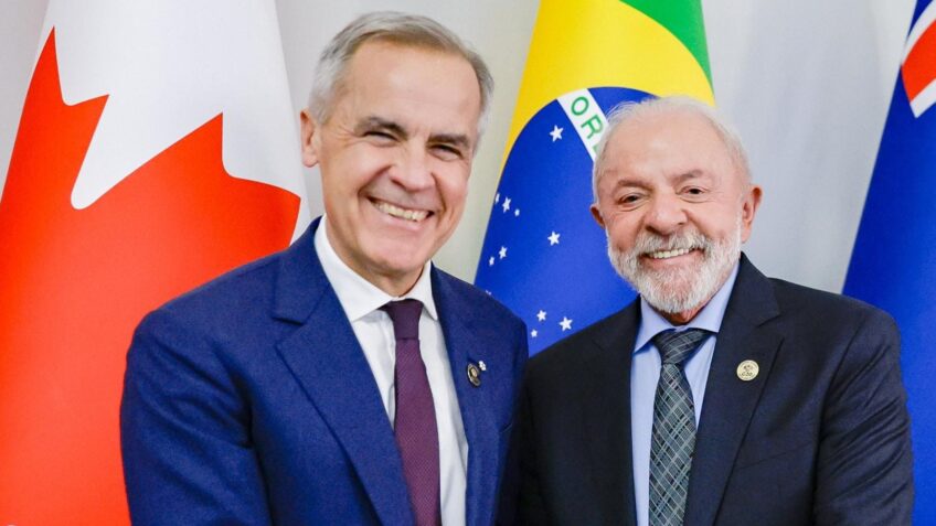 Lula impulsiona acordo com o Canadá e mira visita de Mark Carney em julho