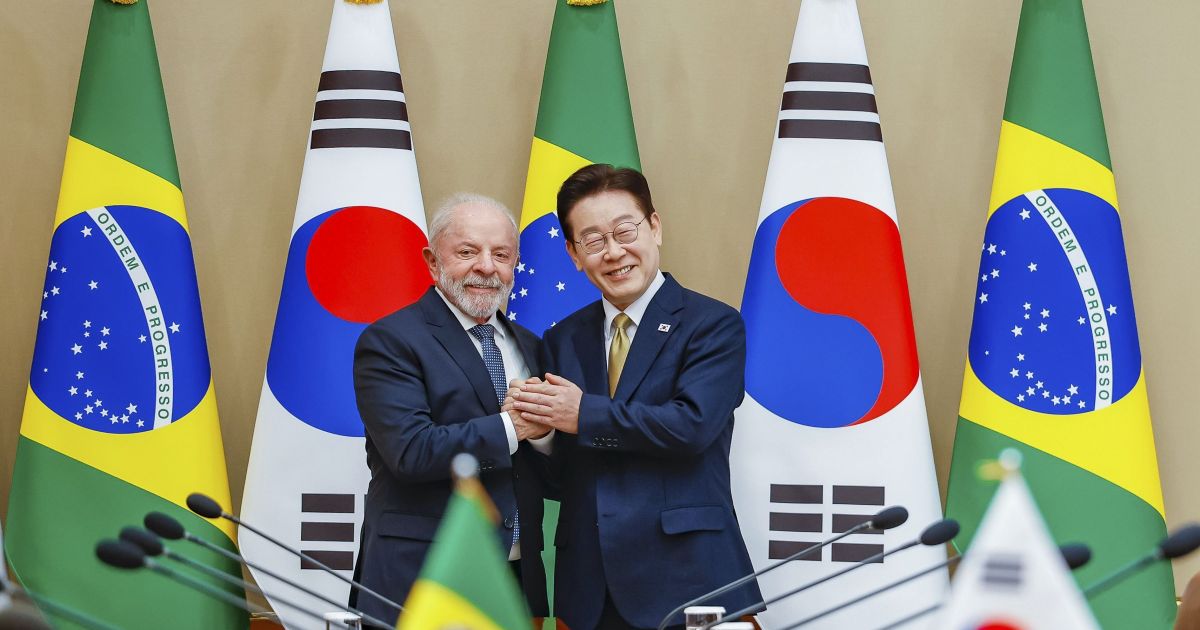 Lula articula acordo comercial com Coreia do Sul em Brasília