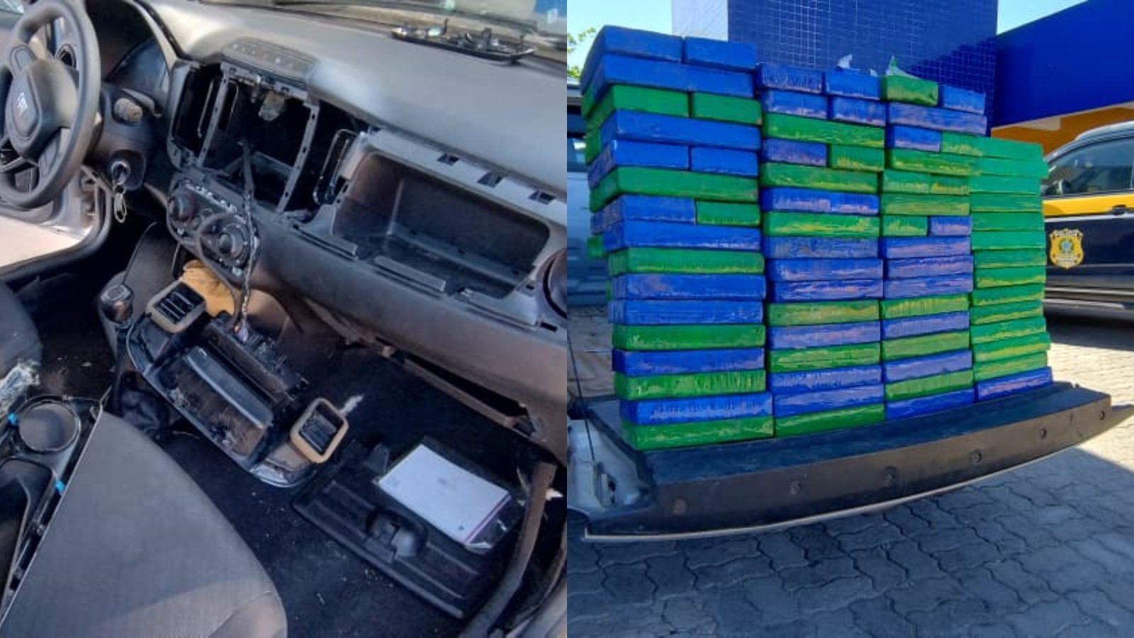 Polícia Rodoviária Federal apreende mais de 130 kg de cocaína em carro no Piauí