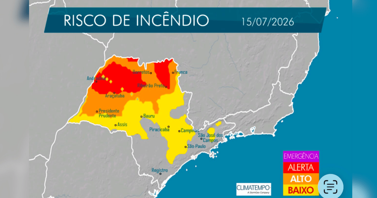 Massa de ar polar derruba temperaturas em todo o Estado de São Paulo