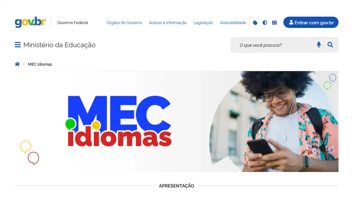 MEC lança plataforma gratuita para ensino de inglês e espanhol