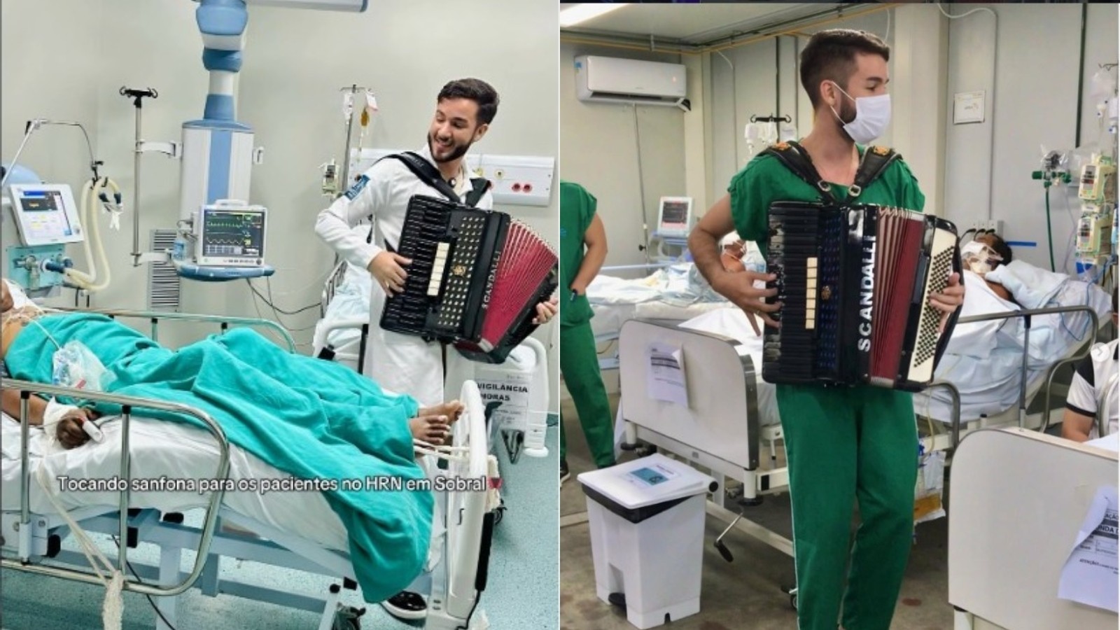 Mickael Itallo humaniza hospitais com sanfona no Ceará