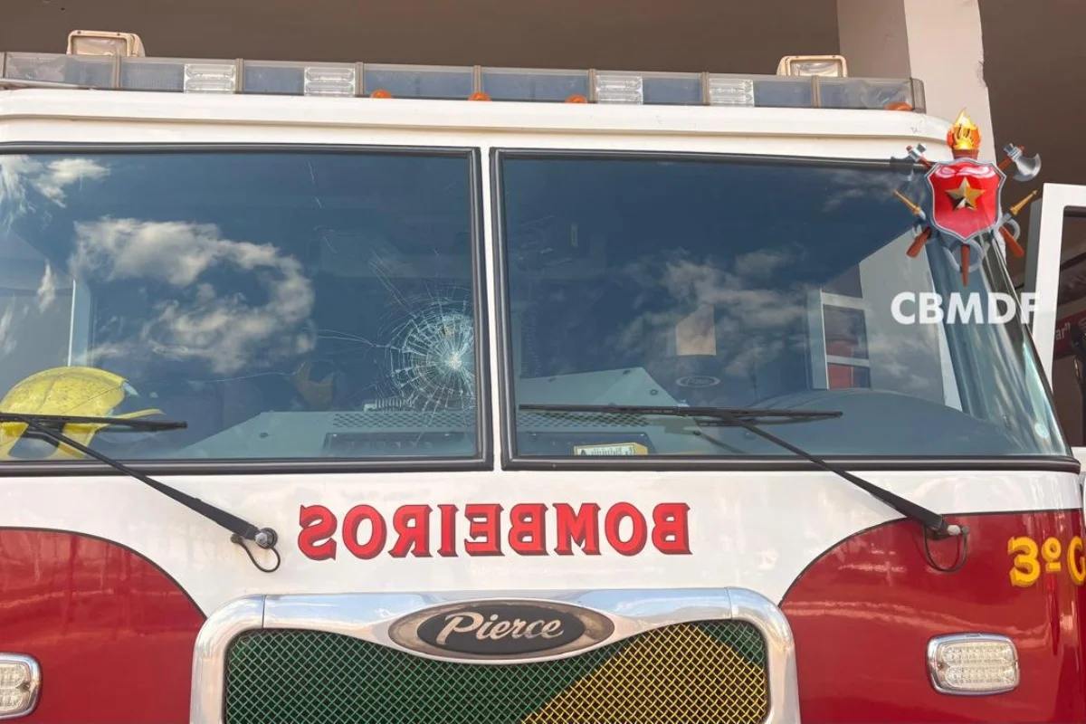 Militares do CBMDF são atacados a pedradas durante atendimento em Santa Luzia