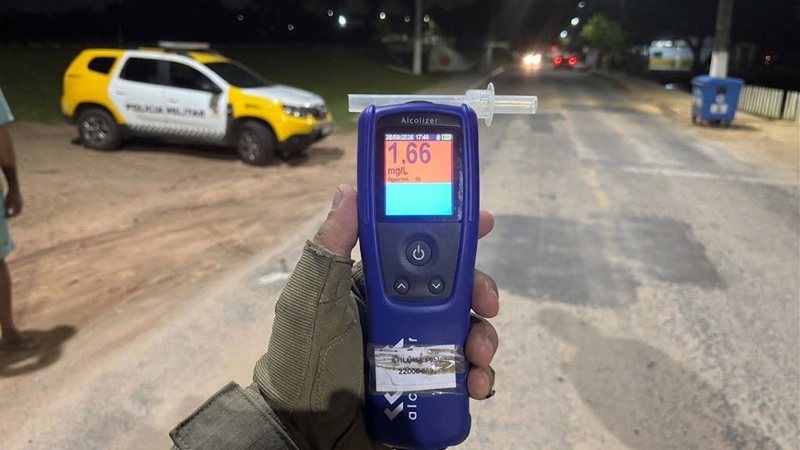 Motociclista registra recorde de alcoolemia na Região Metropolitana de Natal