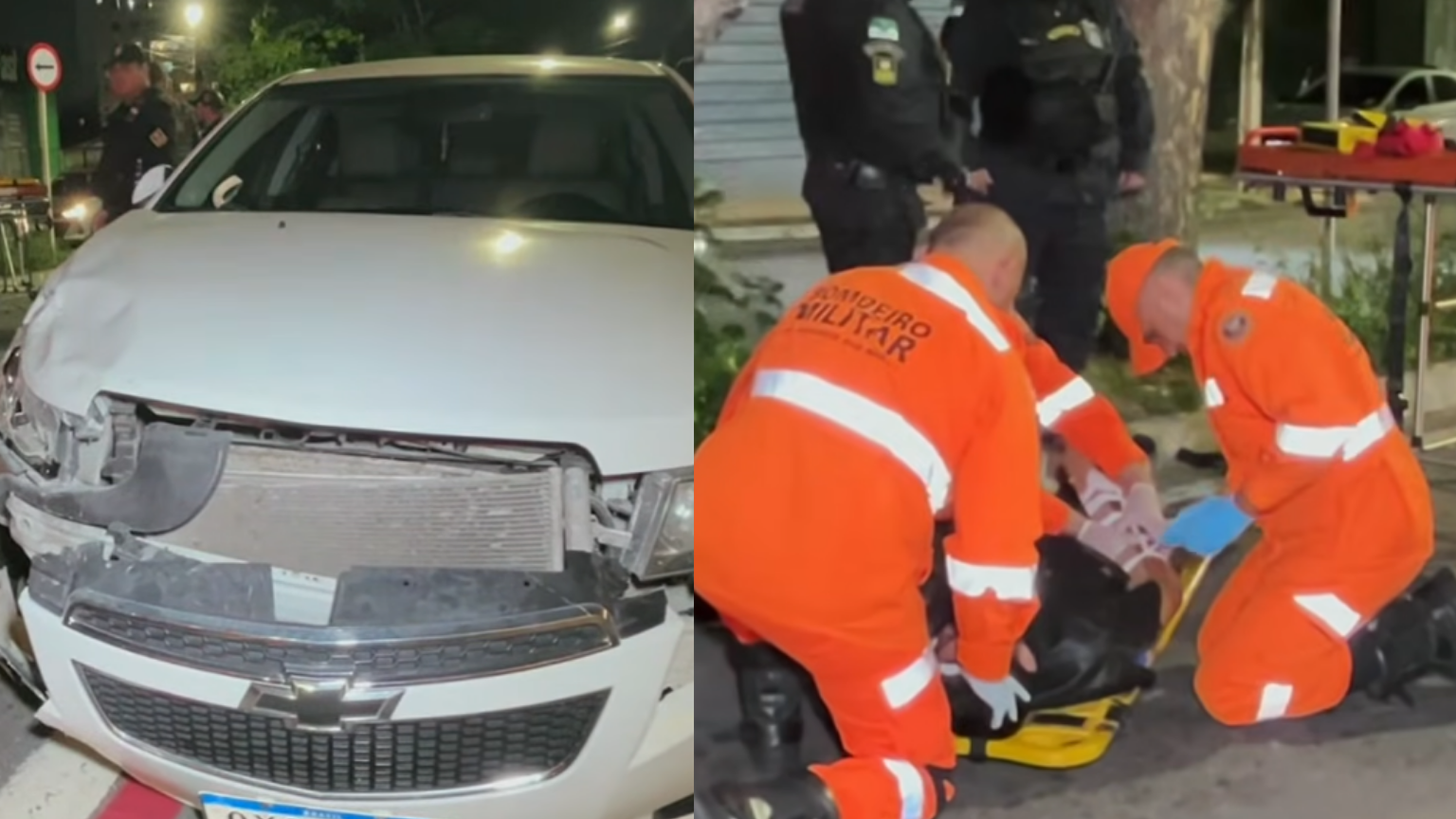 Motorista é preso após colisão e atropelamento que deixou dois feridos em Natal
