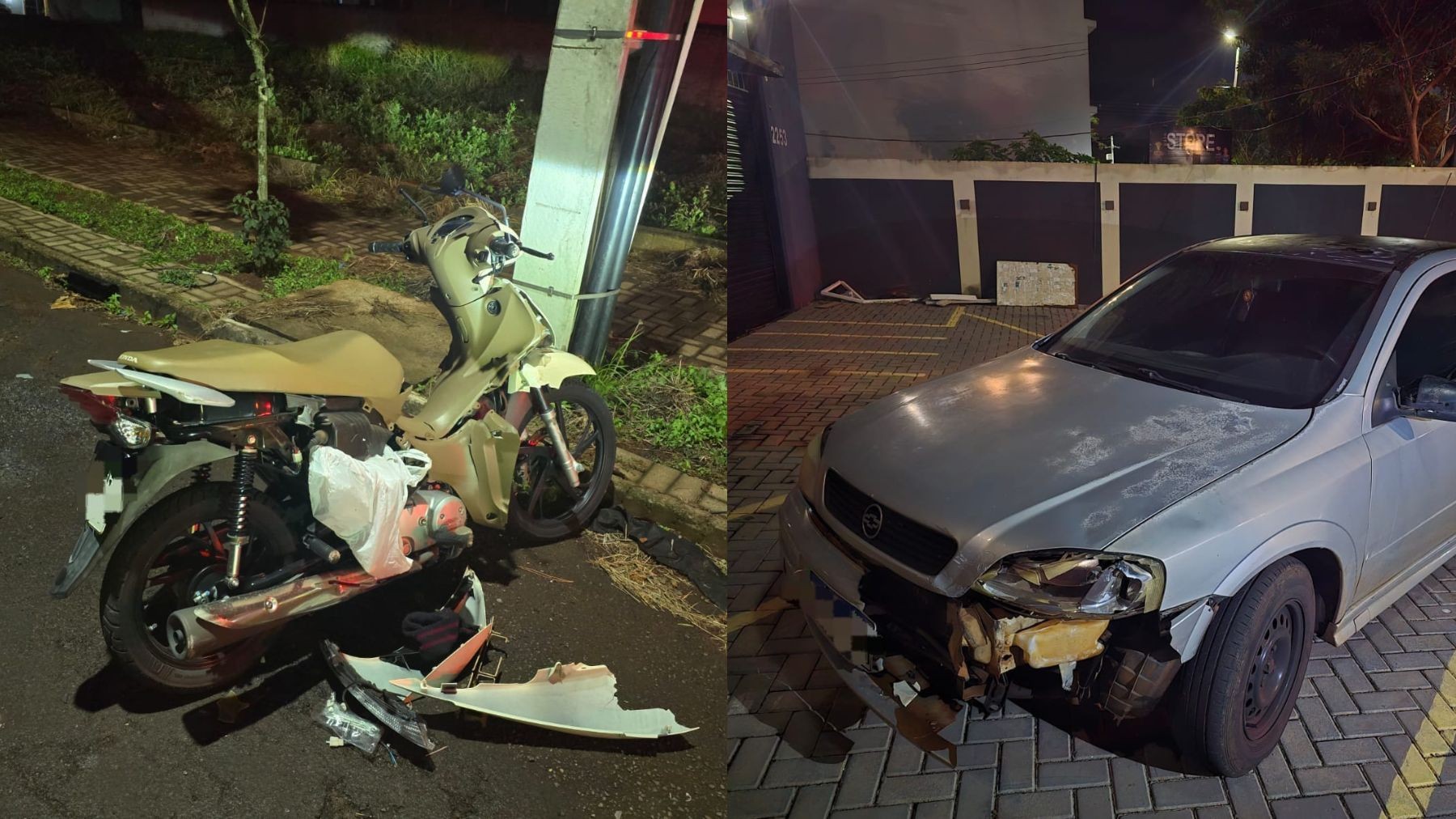 Motorista que fugiu após atropelar motociclista no Paraná é preso ao retornar a pé ao local
