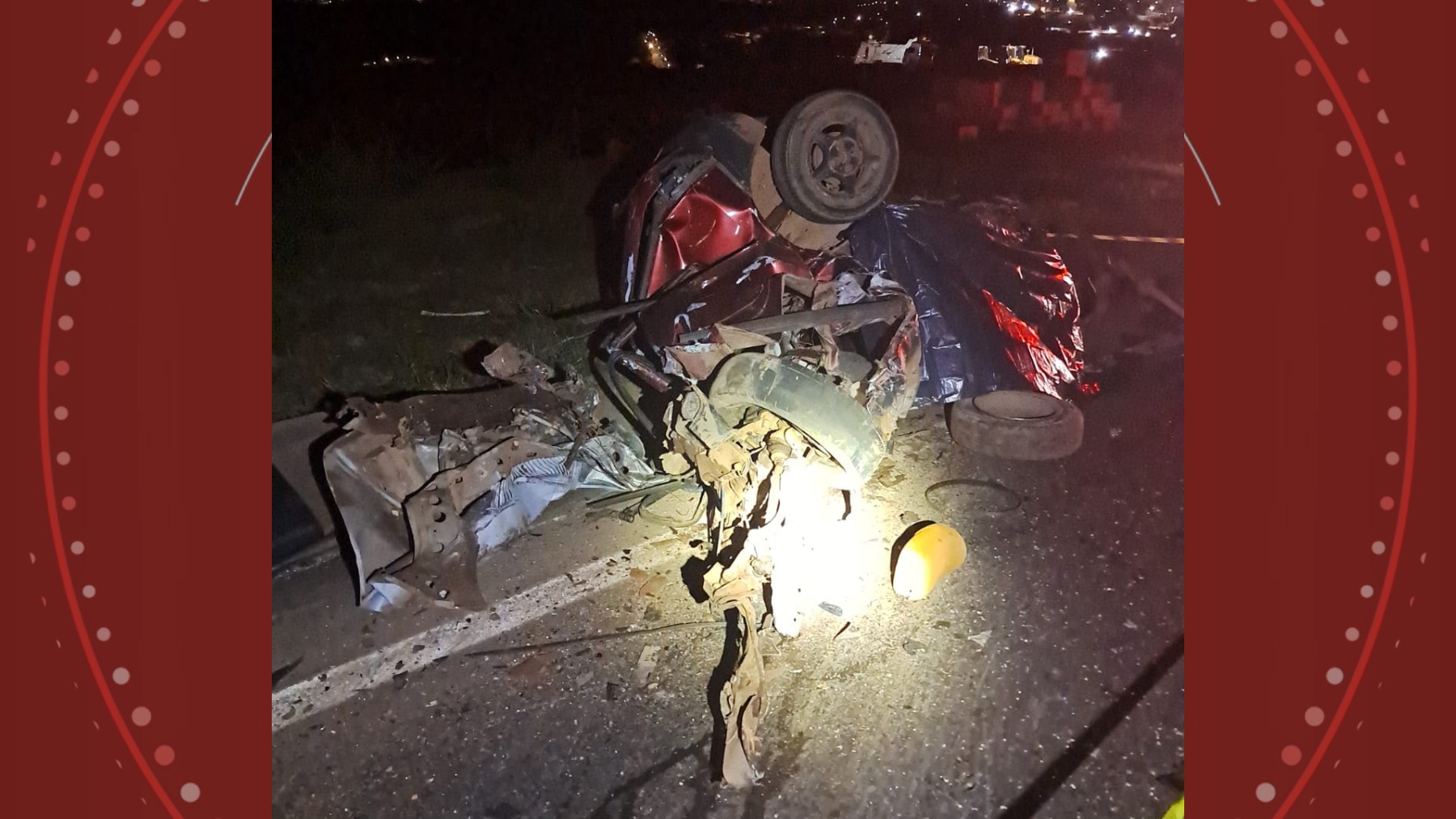 Acidente fatal tira vida de jovem motorista de 24 anos em Arapoti, nos Campos Gerais