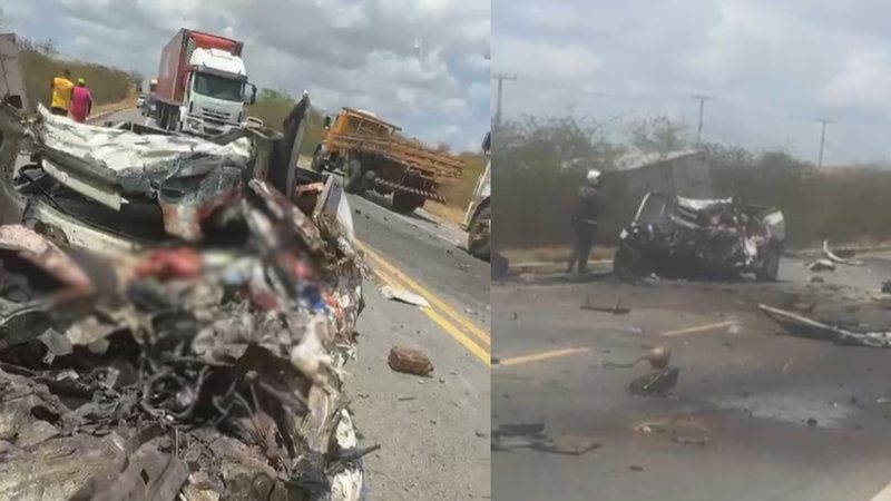 Colisão frontal deixa um morto na BR-304 em Angicos/RN