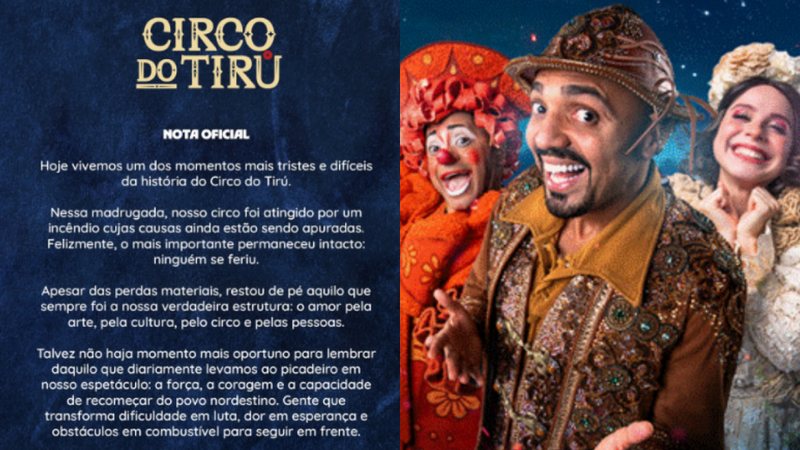 Circo do Tiru: "Não é o fim", garante organização após fogo em Natal