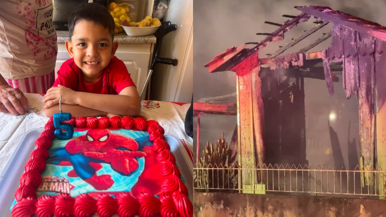 Incêndio em Ponta Grossa tira a vida de Benjamin Luiz de Souza aos 5 anos