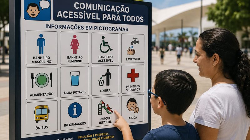 Câmara Municipal de Natal aprova projeto para instalação de pictogramas em espaços públicos