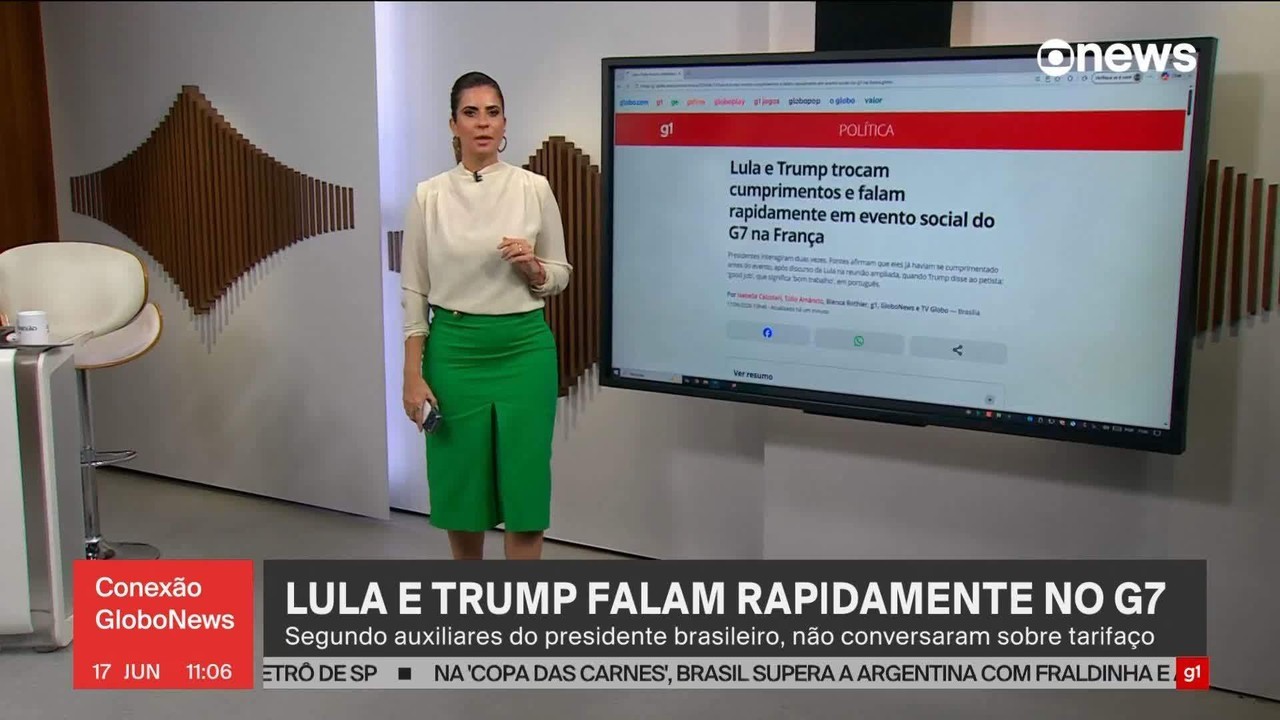 Lula no G7: presidente afirma não ter pedido reunião com Trump e critica interferência em eleições brasileiras