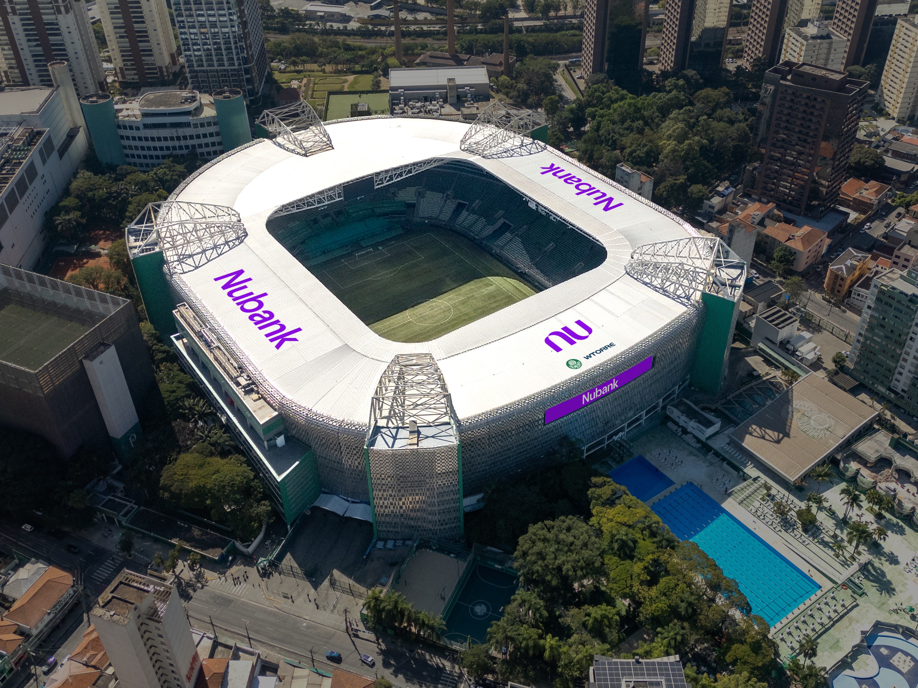 Nubank Parque: WTorre e banco digital confirmam o novo nome do estádio do Palmeiras