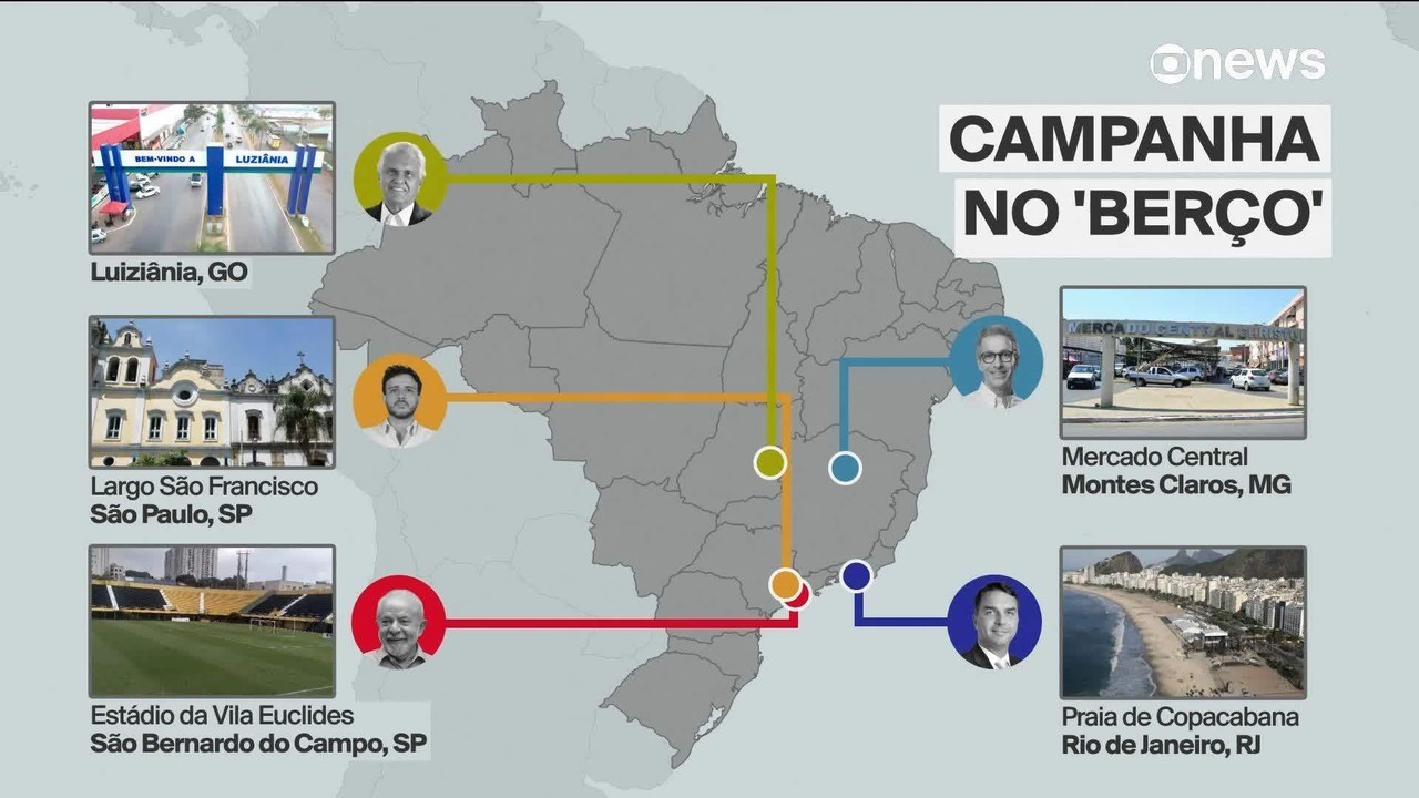 Candidatos iniciam oficialmente a corrida eleitoral com atos simbólicos