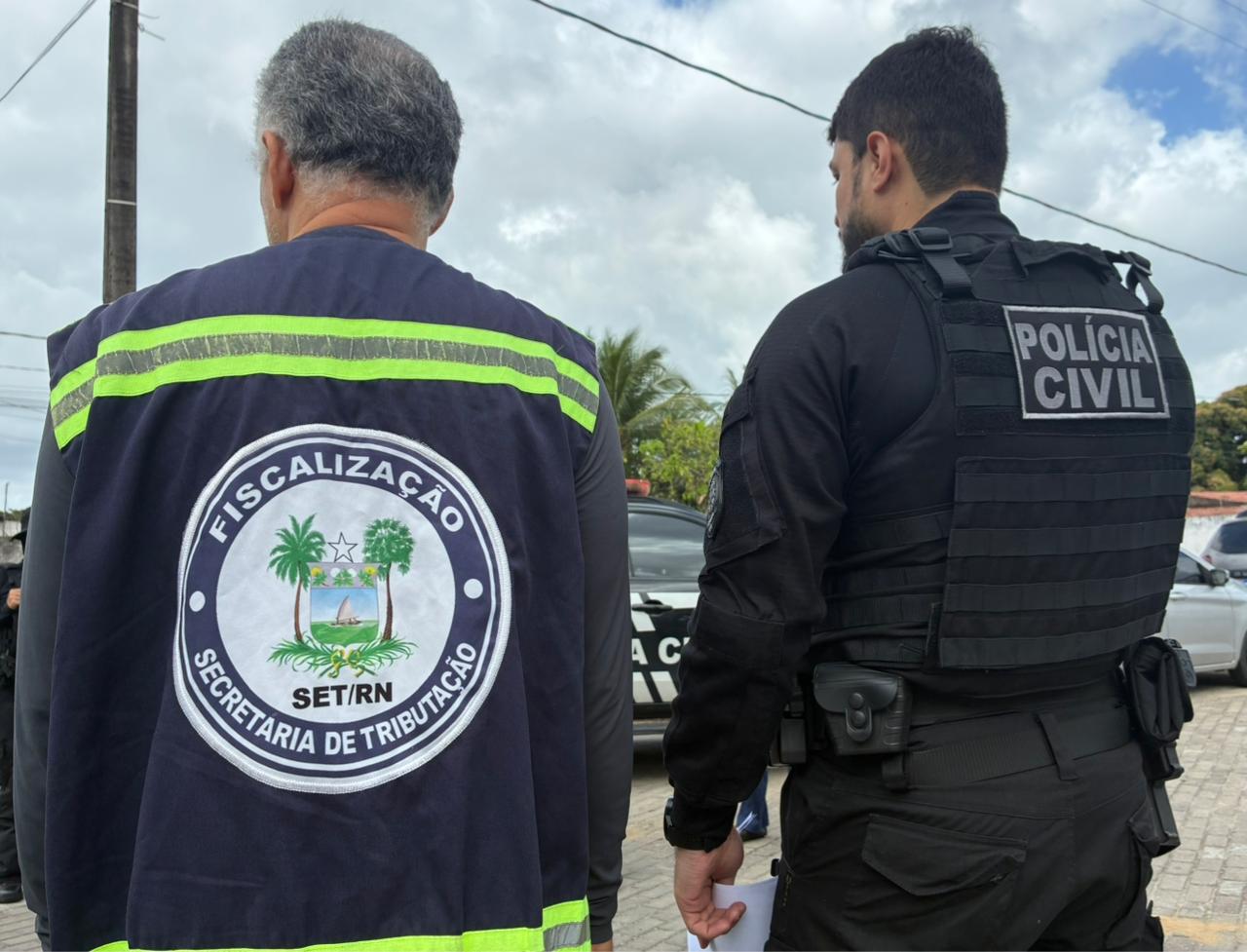 Polícia Civil e SEFAZ/RN fiscalizam comércio de celulares em Parnamirim