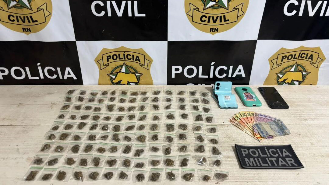 Polícia Civil desarticula grupo de tráfico de drogas em Pipa