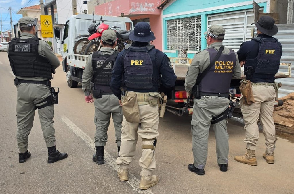 Operação conjunta recupera 52 veículos e detém 18 pessoas no Rio Grande do Norte