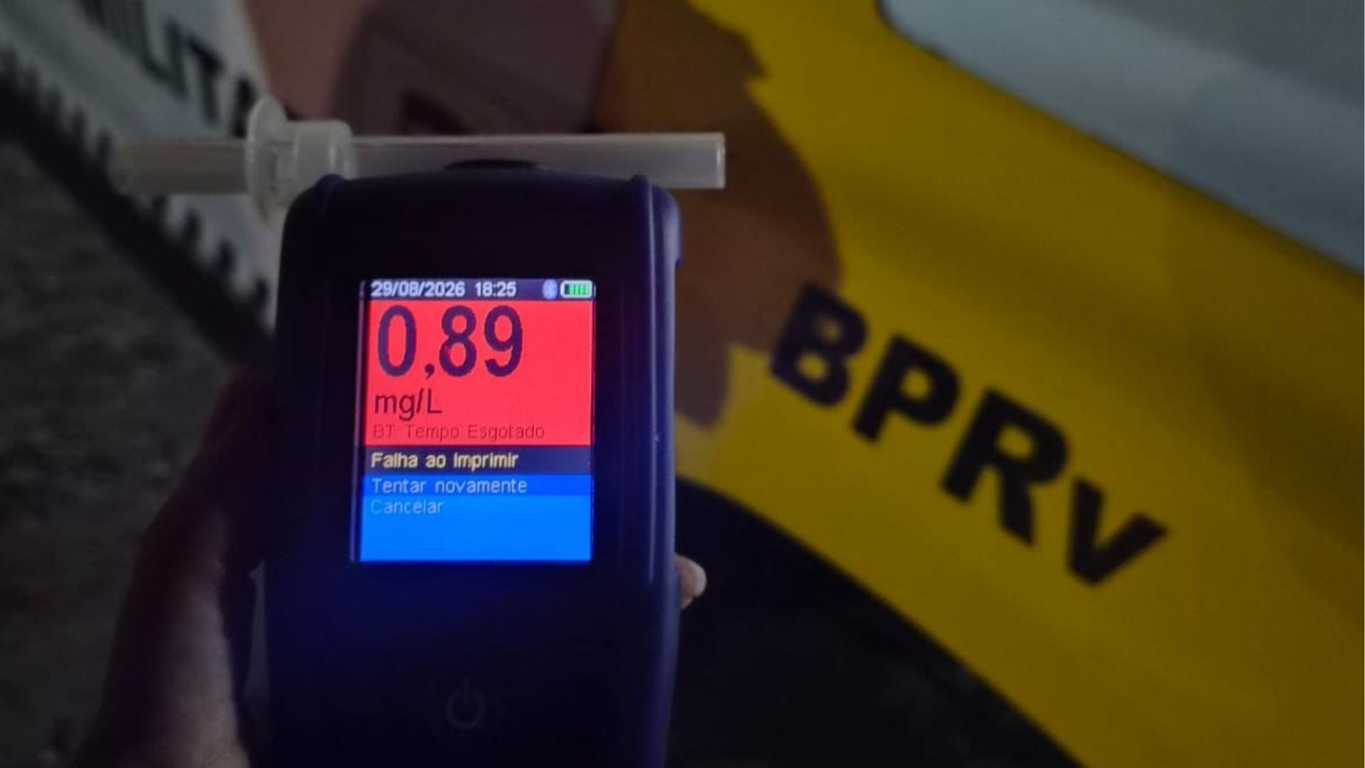 Operação Zero Álcool detém dois motoristas por embriaguez ao volante em Extremoz