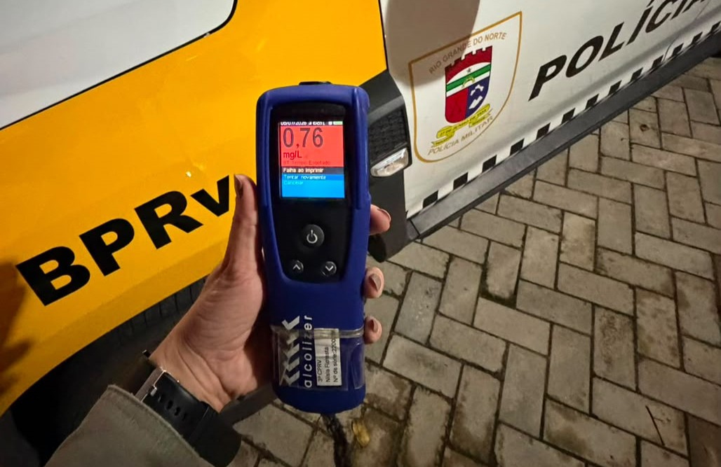 Operação Zero Álcool prende quatro pessoas por embriaguez ao volante na Grande Natal