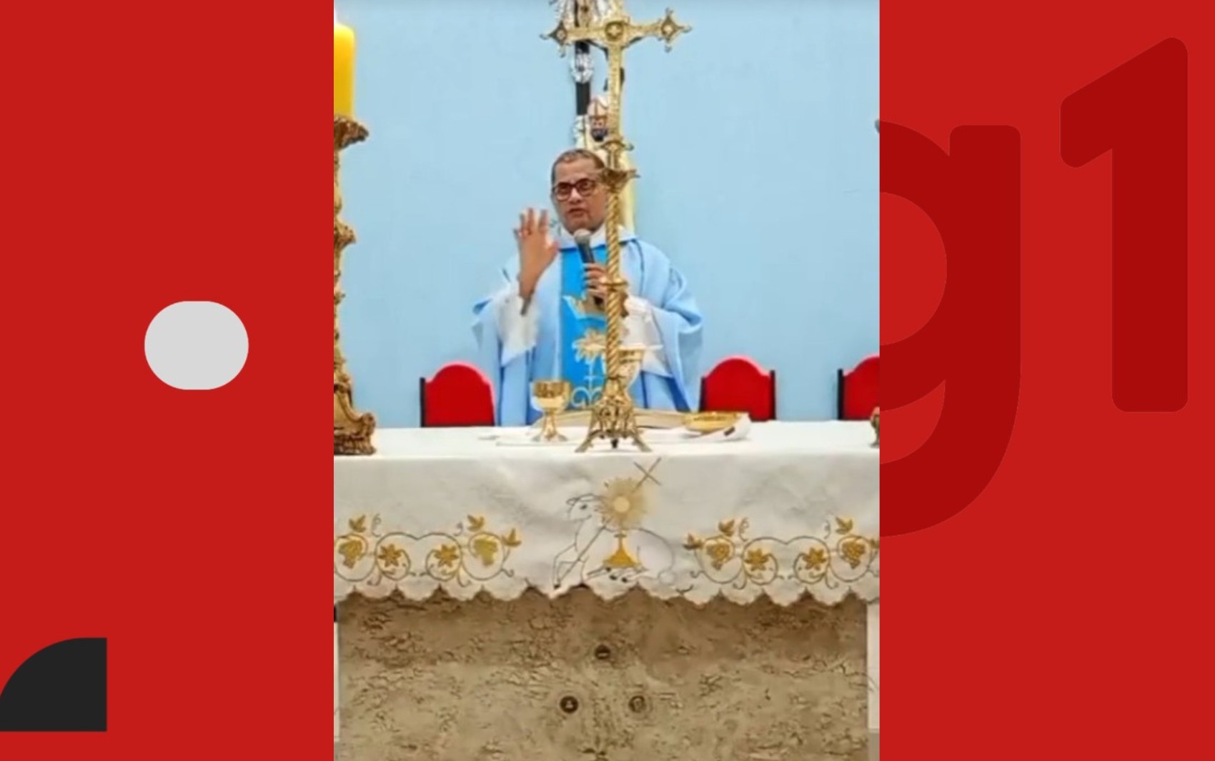 Padre protege fiéis após tiroteio interromper celebração na Bahia