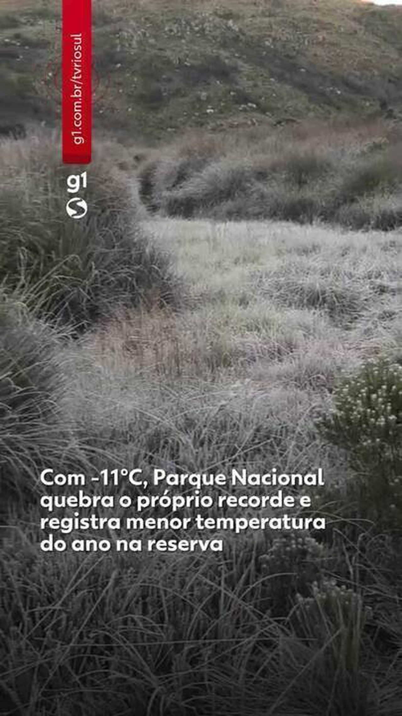 Parque Nacional do Itatiaia registra recorde de -11°C